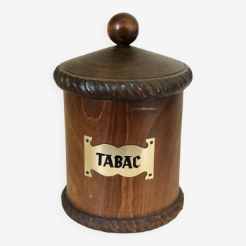 Boîte à tabac en bois