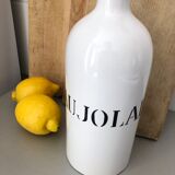 "Beaujolais" white ceramic bottle