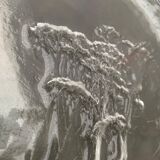 Large Finnish Glass Plate from the Mid-Century by Kaija Aarikka for Humppila