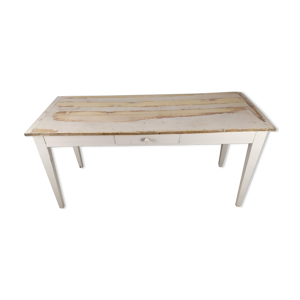 Table de ferme console patiné