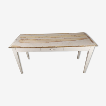 Weathered console farm table