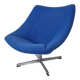 Artifort Oyster Lounge Chair With Cross Base by Pierre Paulin, 1960's