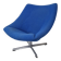 Artifort Oyster Lounge Chair With Cross Base by Pierre Paulin, 1960's