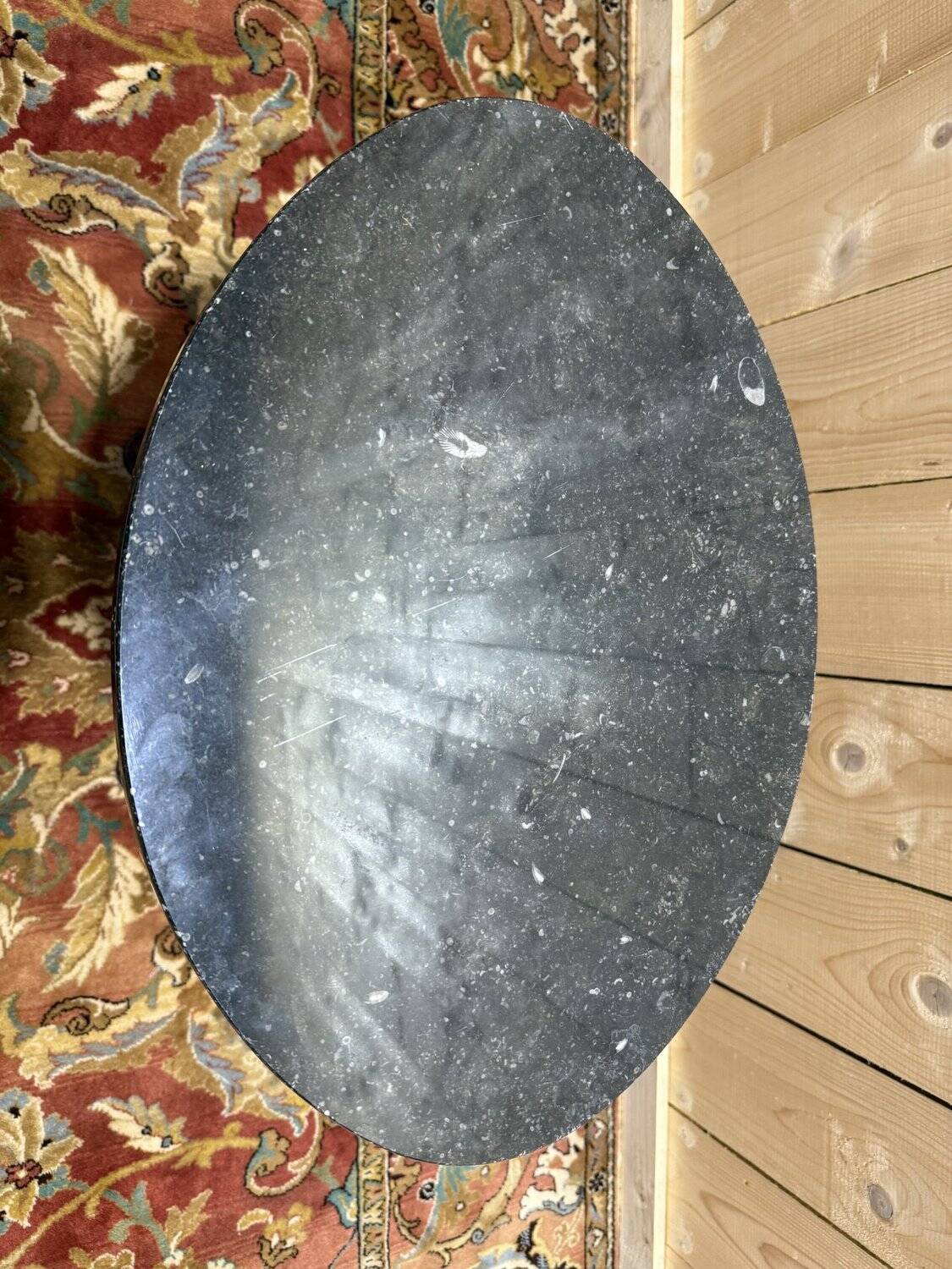 Small oval side table in Empire style