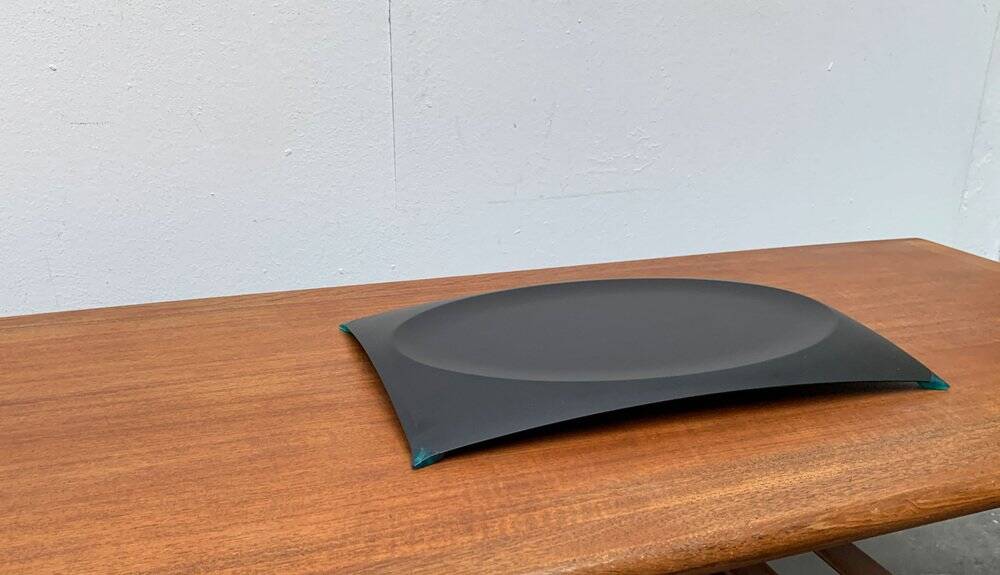 Postmodern Italian Voilà Voilà metal bowl by Philippe Starck for Alessi, 1980s.