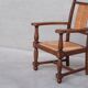 Pair of Mid-Century Rush French Armchairs