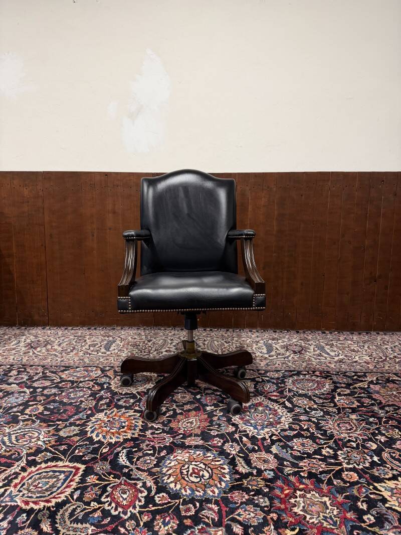 English Springvale Chesterfield Office Chair Black