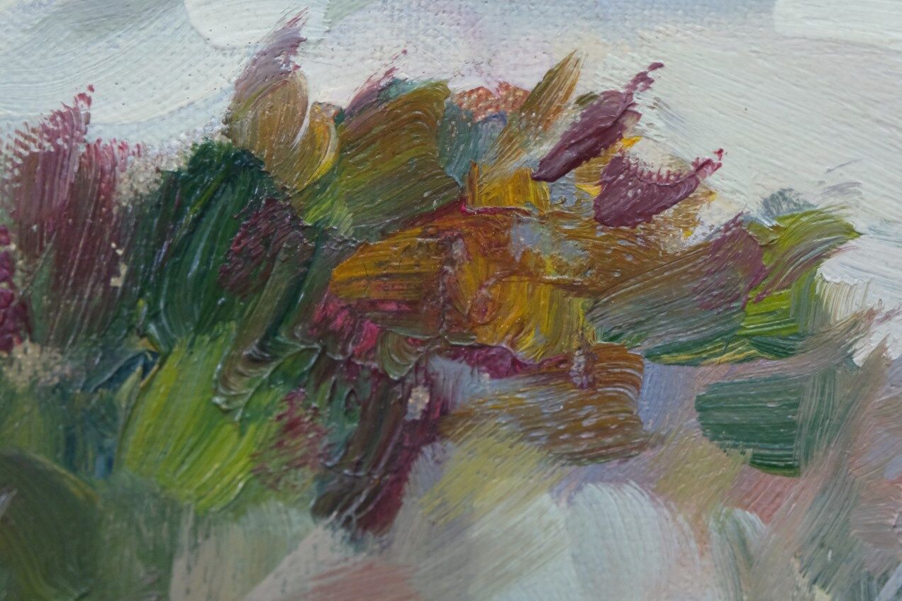 Fritz Kärfve (1880-1967) swedish modern landscape, 1960s, oil on canvas, framed