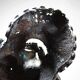 Vintage bronze African mask Bamoun, Cameroon