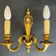Paire d’appliques en bronze doré