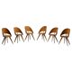Mid-century plywood dining chairs, Italy, 1950s