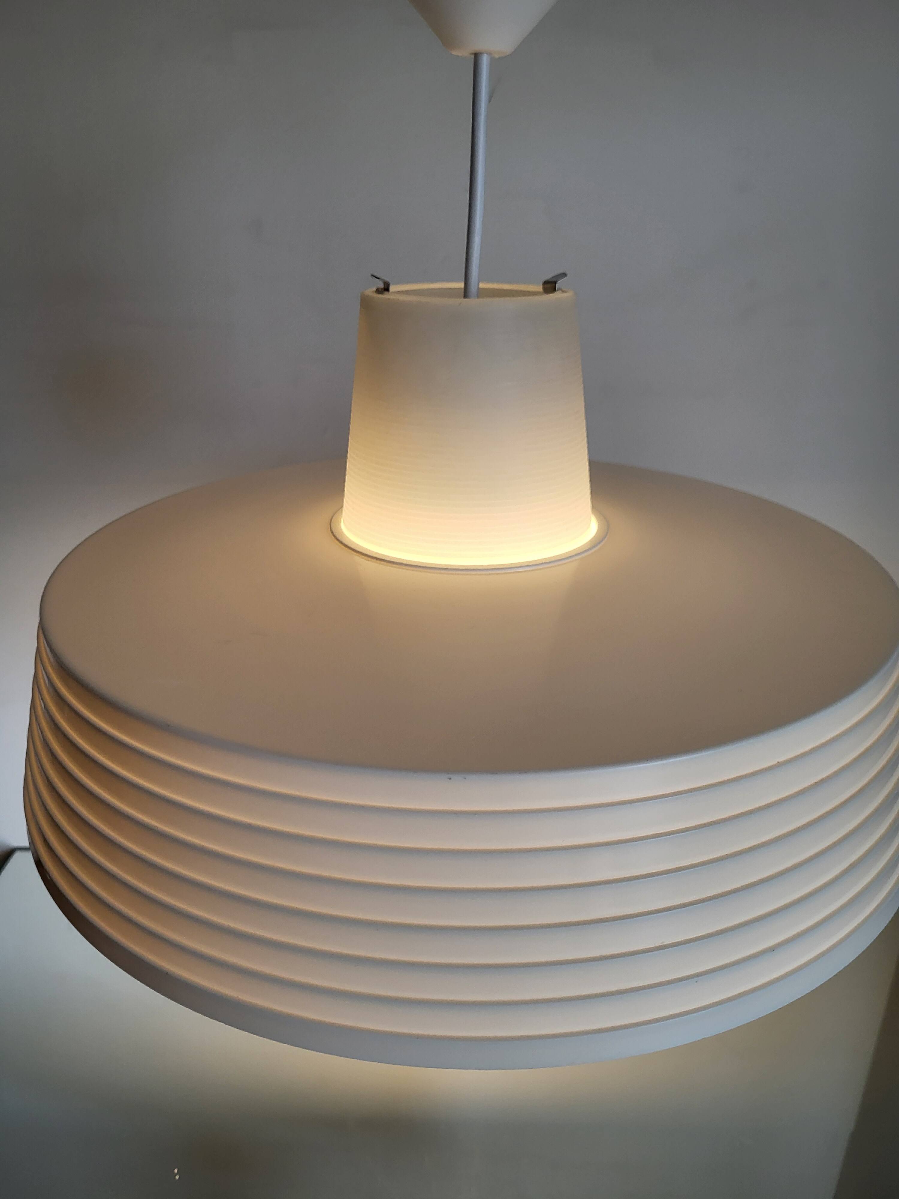 Rotaflex space age hanglamp, ufo vorm in deels geperst plastic, jaren 1960