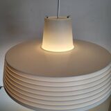 Rotaflex space age hanglamp, ufo vorm in deels geperst plastic, jaren 1960