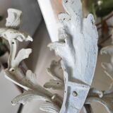 Pair of bronze light fixtures