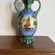 Vase Gustave bihl Tchécoslovaquie avec 2 anses art nouveau