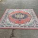 Kasan burgundy red combed wool oriental rug 200x300cm