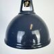 Vintage Industrial Grey Painted Pendant Lamp