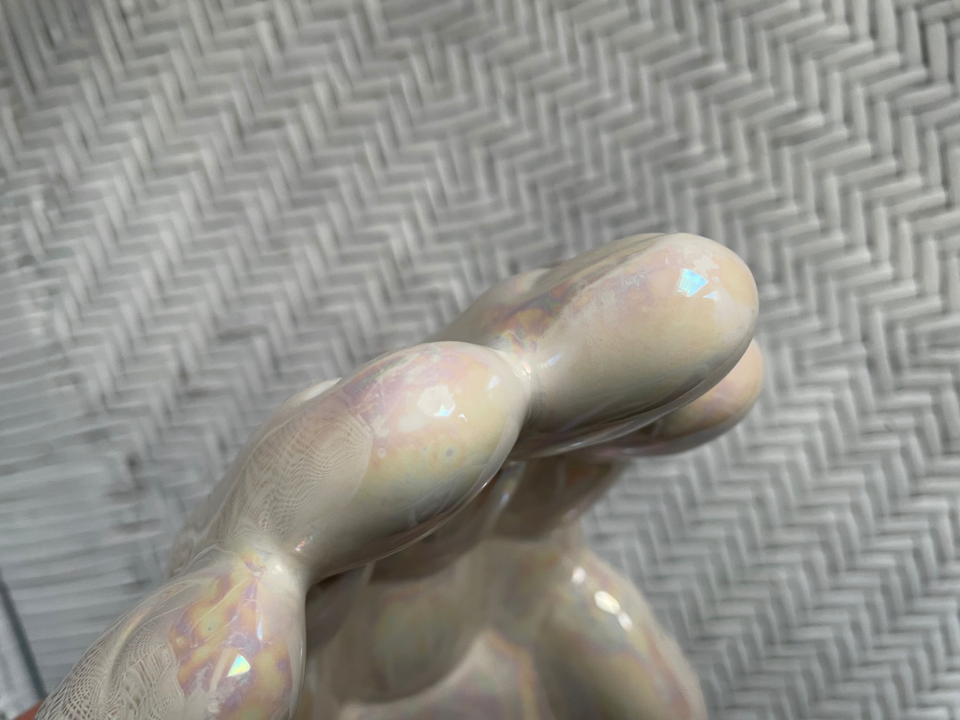 Empty ceramic hand pocket 1970