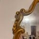 Antique Oval Wall Mirror Gold Louis XV Style Rocaille Rococo