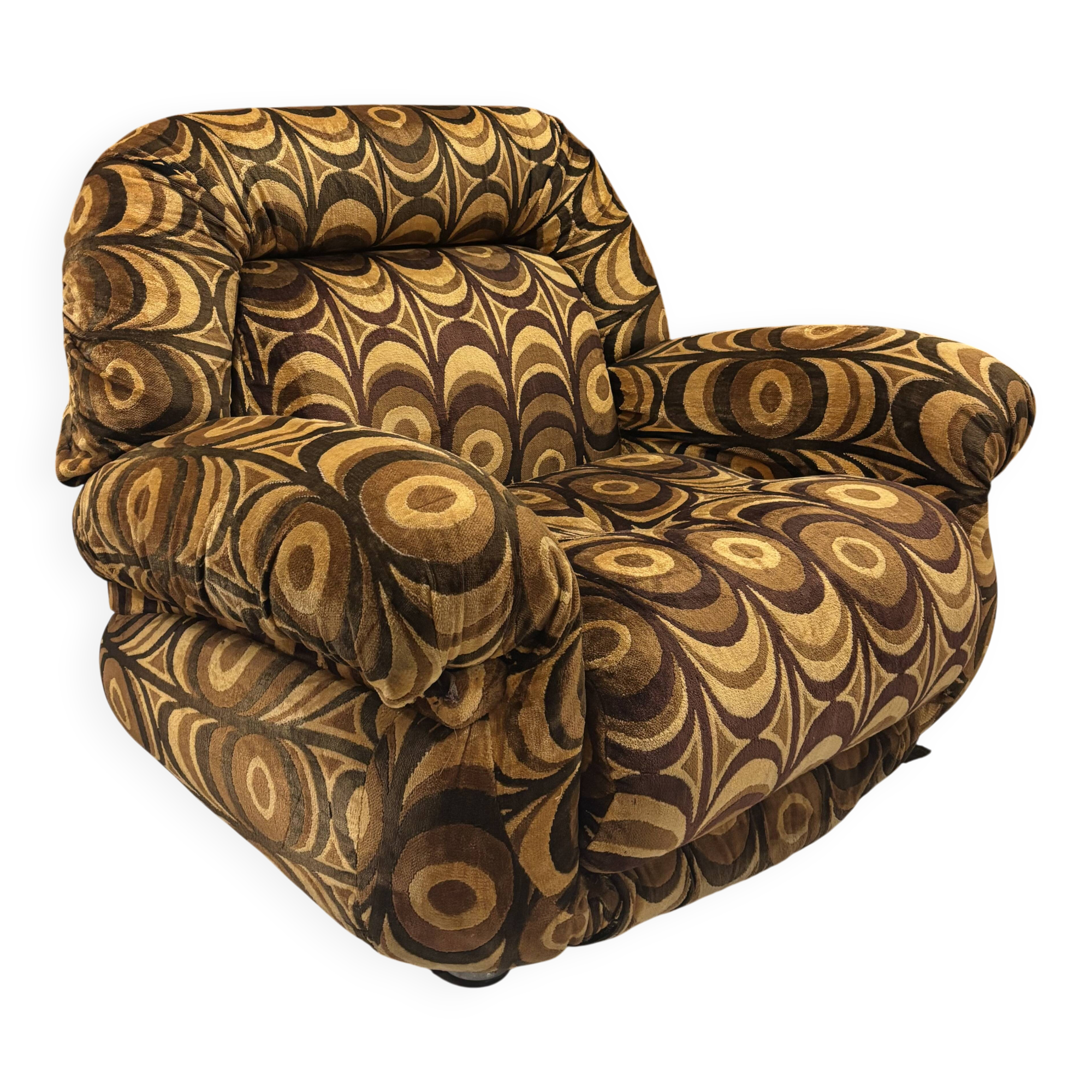 1970s psychedelic armchair