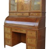 Time's roll-top desk Louis XVI, directoire era end 18th century mahogany