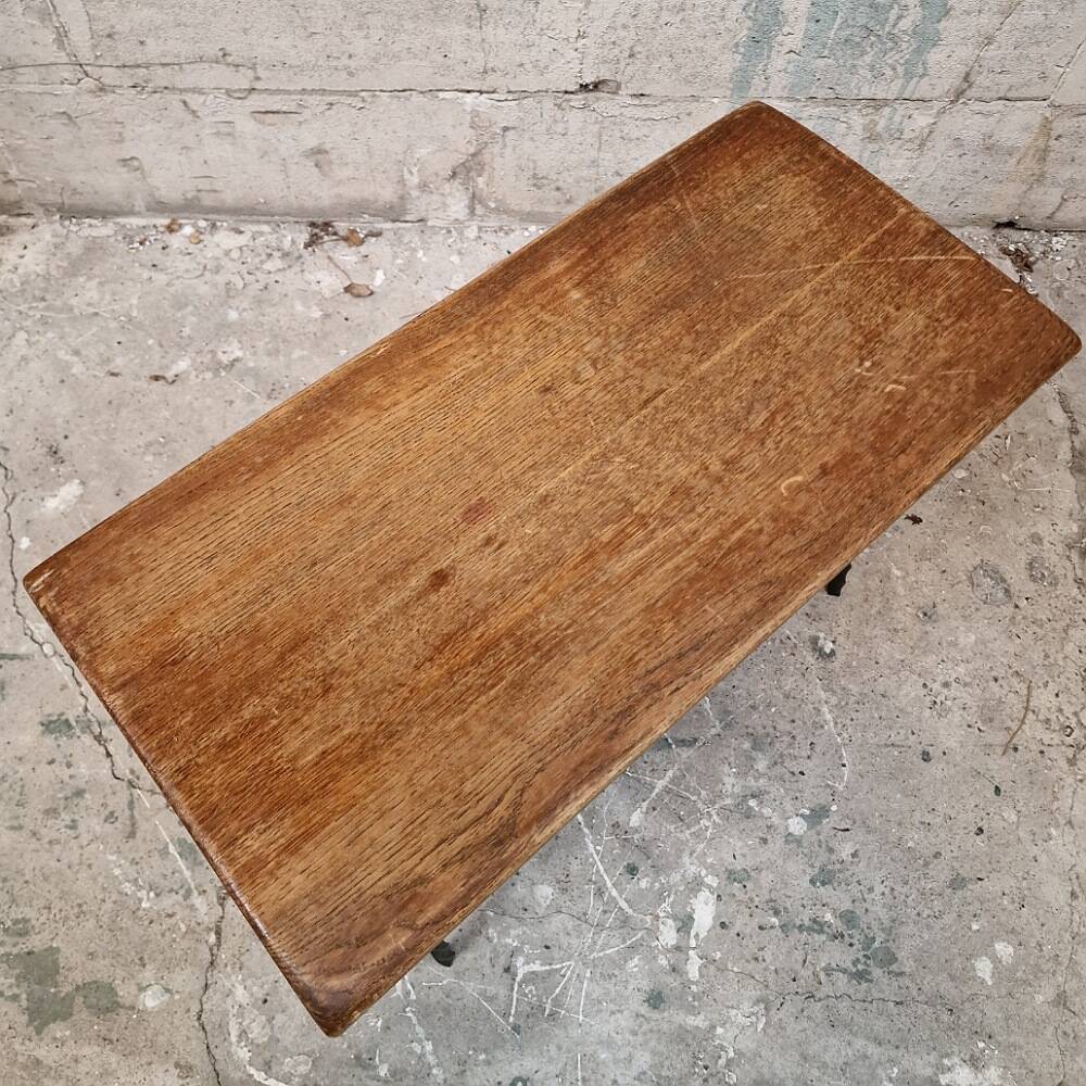 Vintage brutalist magazine rack