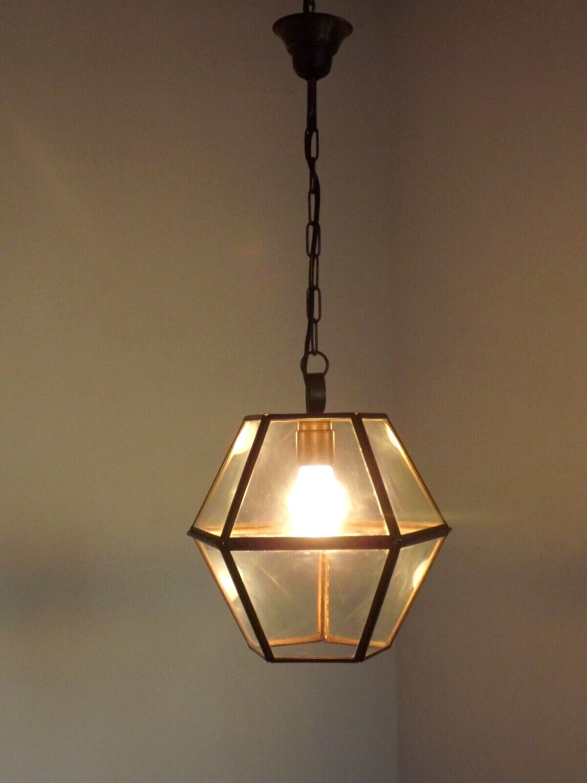 Vintage french copper lantern