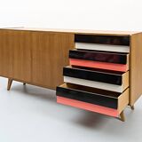 Model U-460 Sideboard in Oak by Jiří Jiroutek for Interier Praha, 1965