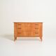 Commode scandinave en bois d'orme, années 1950