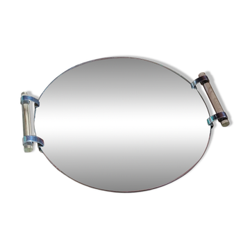 plateau miroir vintage 45 cm