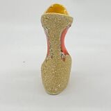 Fat lava vase / pitcher, Vallauris style, seafoam, vintage, 70's