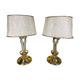 Pair of brass lamps 1960