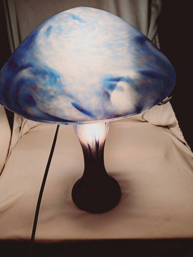 Lampe champignon Verrerie de Vianne