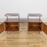 Mid-century nightstands Bauhaus from Mücke-Melder, 1930s, Czechoslovakia, set of 2