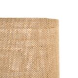 Handmade Søholm ceramic table lamp with jute lampshade / Danish Design