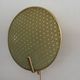 Pair of green plexiglass and gold metal wall lights by Erco, 1950s, Germany.