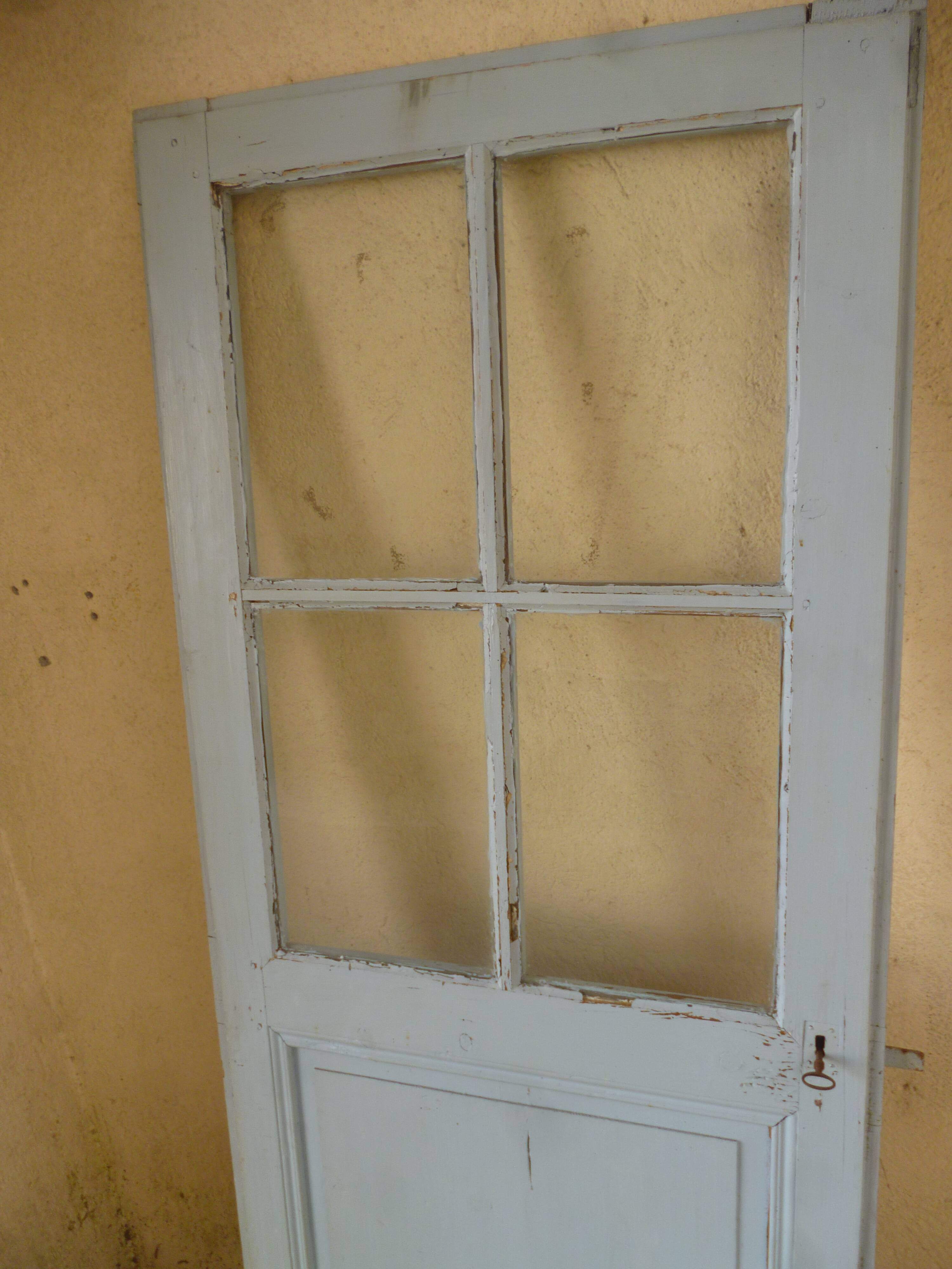 Old door blue patina