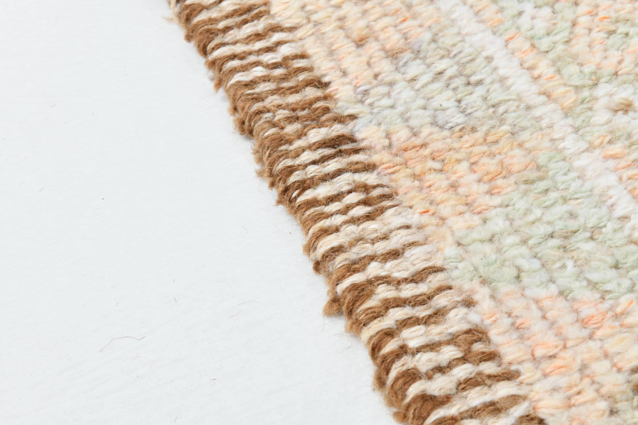 3x12 Turkish Cream & Brown Vintage Runner Rug, 79x366Cm