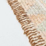 3x12 Turkish Cream & Brown Vintage Runner Rug, 79x366Cm