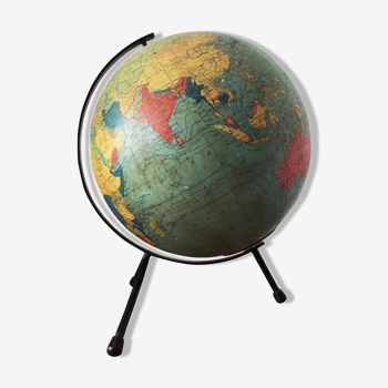 Globe terrestre tripode Taride vintage
