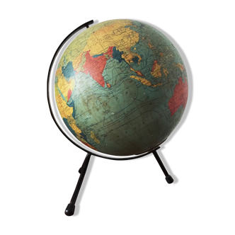 Vintage TARIDE tripod earth globe