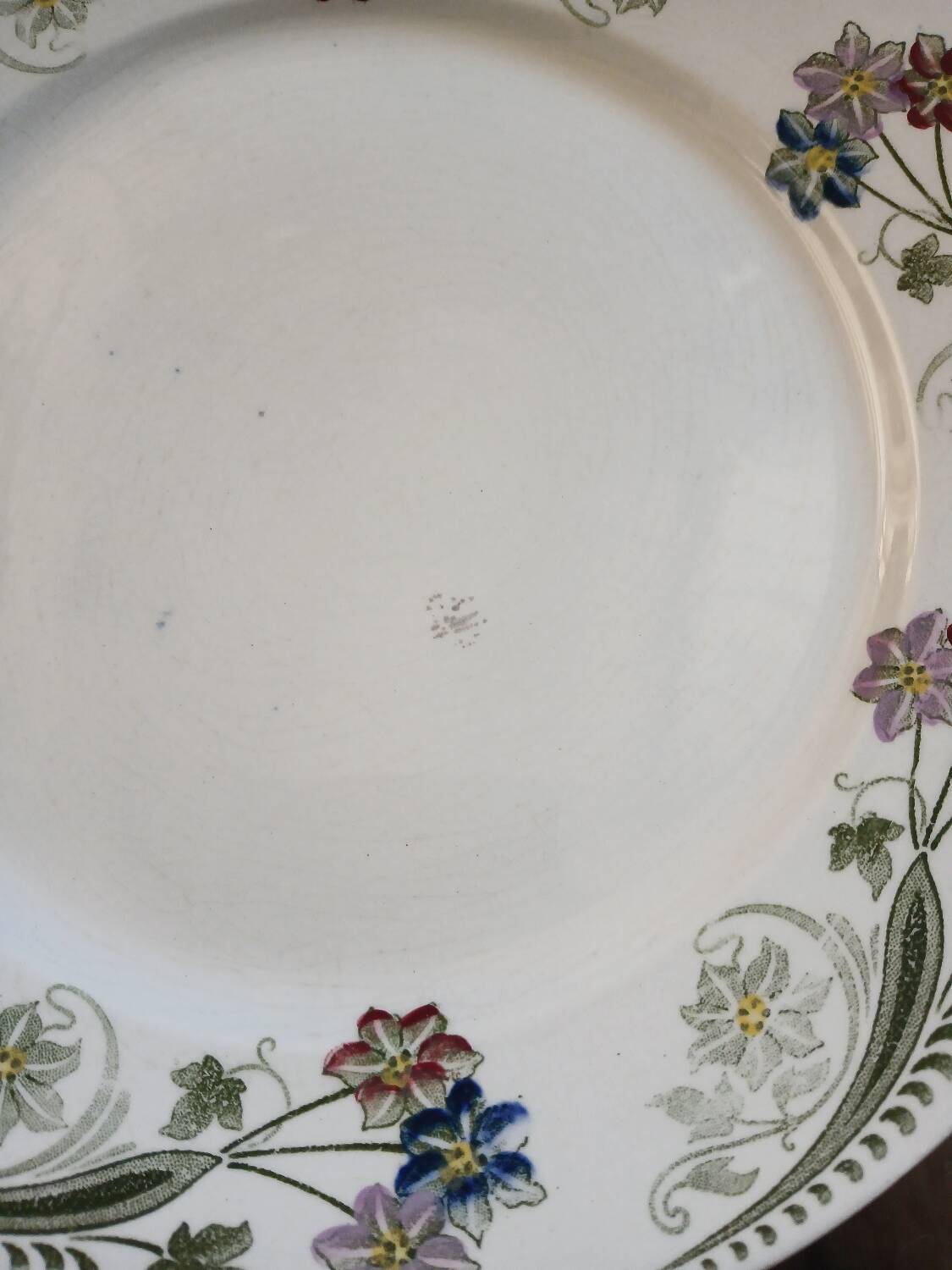 23 assiettes + plat anciens U&C Sarreguemines