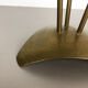Modernist sculptural brutalist floor brass candleholder, Germany, 1950s