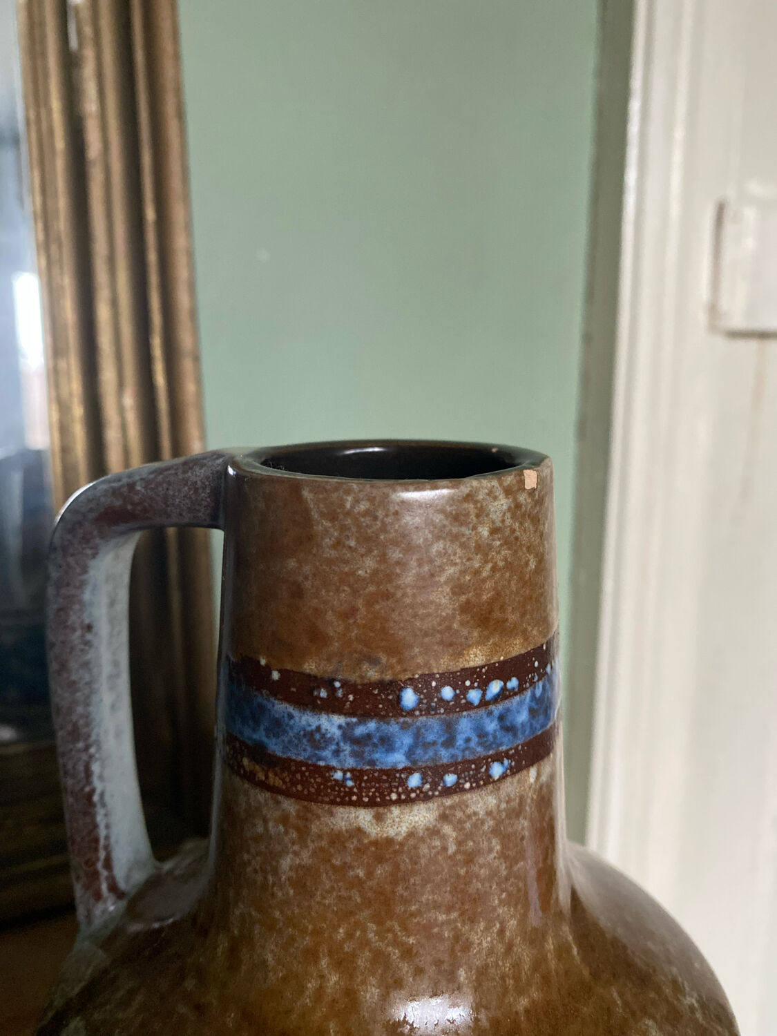 Vase vintage en céramique années 70