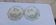 2 dessert plates in earthenware Moulin des loups model Aurora diam 19 cm