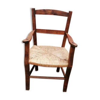 Children's chair in mulched wood art-popular