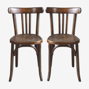 Set of 2 chairs Baumann no.85 circa 1935