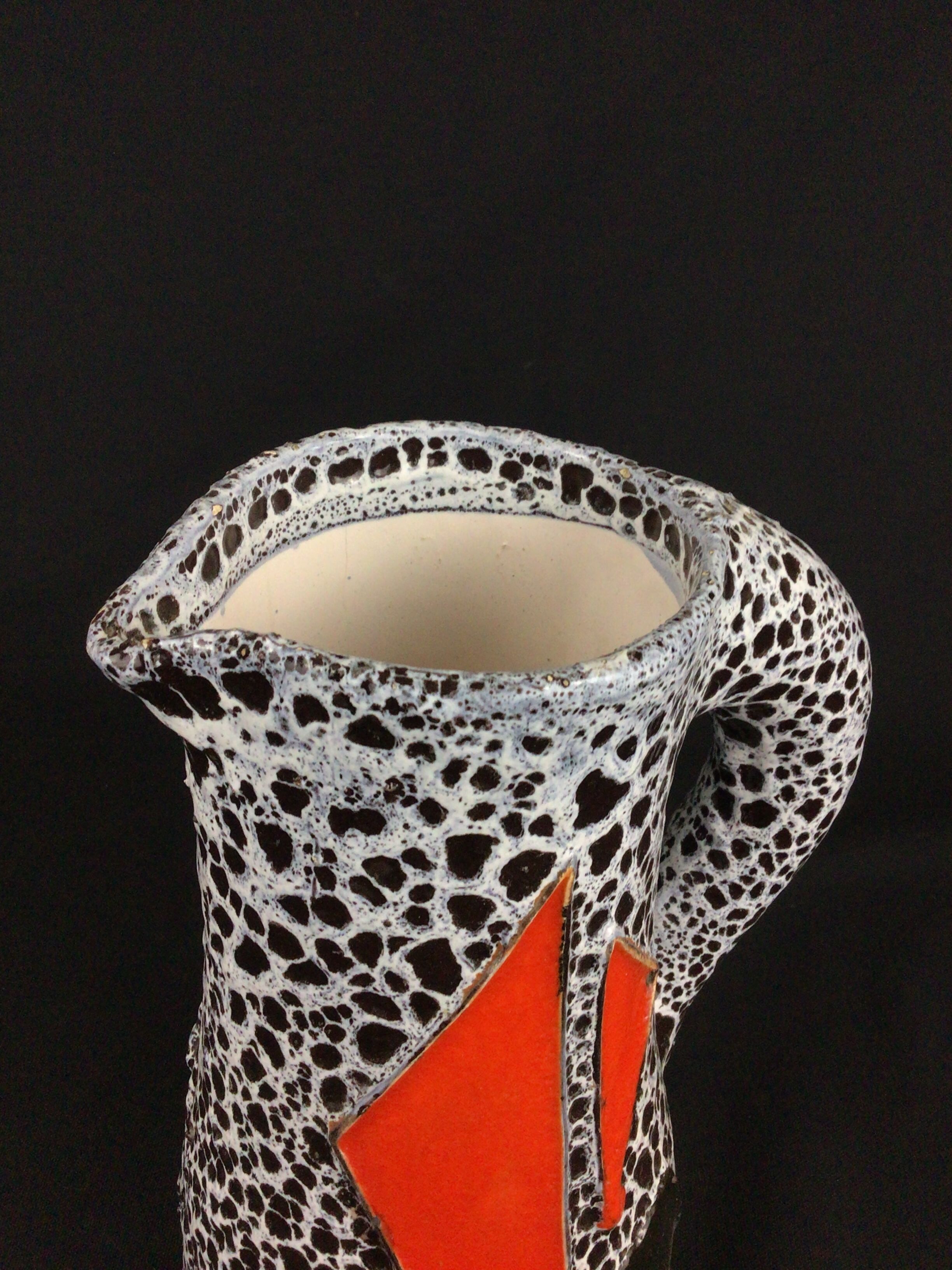 Pitcher ceramic vase Vallauris Le Vaucour