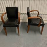 Pair of bridge armchairs