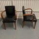 Pair of bridge armchairs